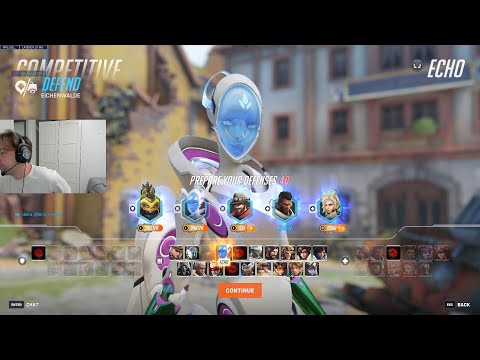 ECHO OP! TOP 500 ECHO! DANTEH ECHO GAMEPLAY OVERWATCH 2 SEASON 16