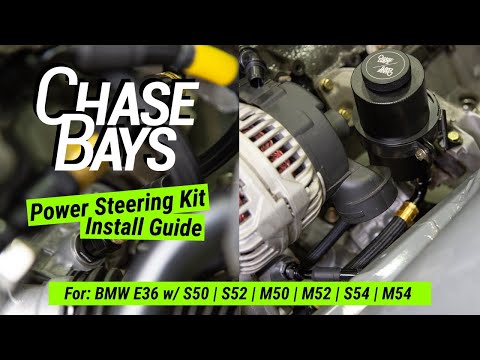 Power Steering Kit for BMW E36 w/ S50 | S52 | M50 | M52 | S54 | M54 Install Guide