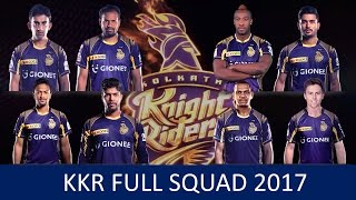 Kolkata Knight Riders Full Squad 2017