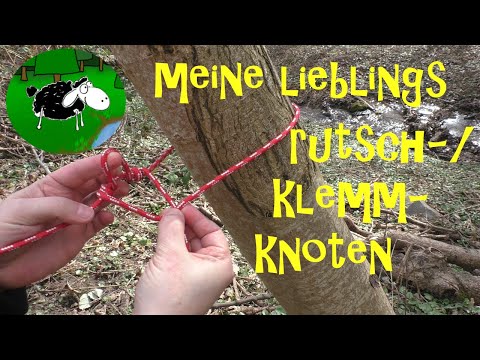 zwei "quick release" rutsch-/klemmknoten