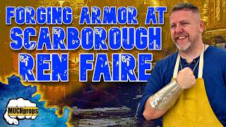 BLACKSMITHING A BRACER at the REN FAIRE