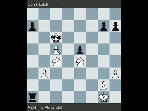Stockholm 1912 | Alekhine vs Cohn | Round 4