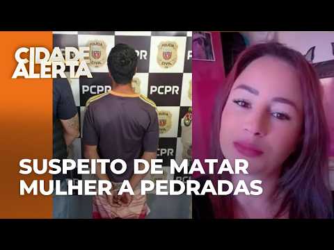 Preso suspeito de matar mulher a pedradas no meio da rua; polícia investiga motivação