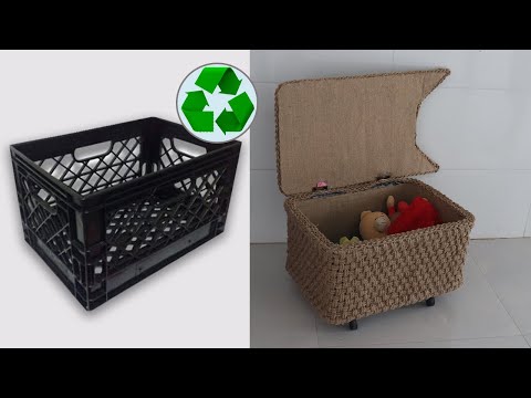 Amazing ! Super Recycling ideas from Old Milk Crates,...