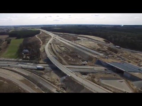 Autostrada A1 - Tuszyn i Łódź Wschód - DJI Phantom 4K