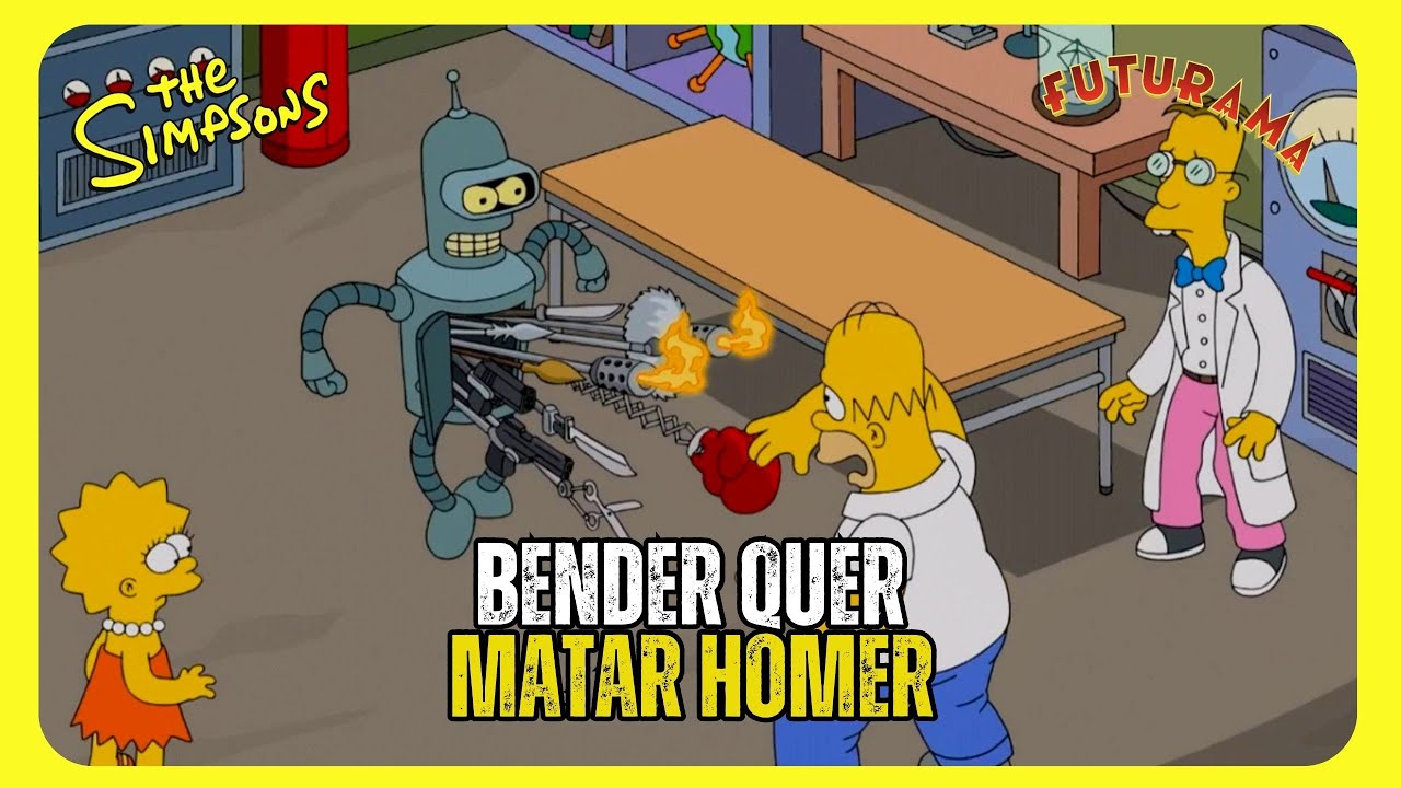 O Dia que Homer Encontrou Bender | Os Simpsons x Futurama