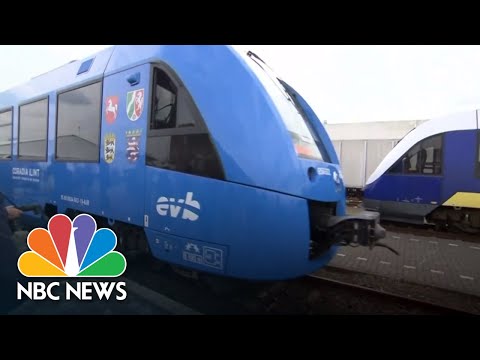 The World's First Hydrogen-Powered Passenger Train Debuts In Germany | NBC News