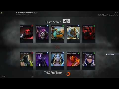 Secret vs TNC StarLadder i-League StarSeries Season 3 Game 1