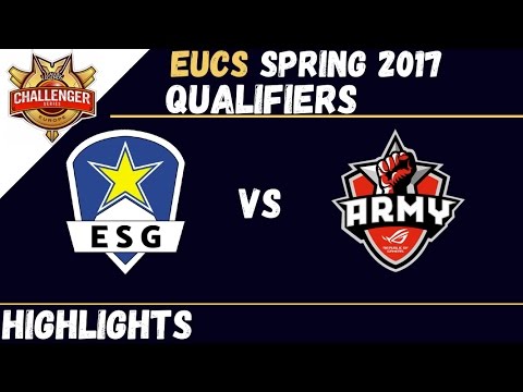 ESG vs ROG | Highlights EUCS | Challenger Series Qualifiers 2017 | Euronics Gaming vs Asus ROG Army