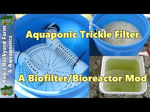, title : 'Trickle filter for aquaponics / aquaculture.. A moving bed bio filter mod..'
