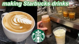 Come To Work With Me at Starbucks! Watch Me Make Some Drinks