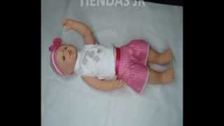Muñeca Bebe Que Crece Toma Su Biberon Rie Llora Y Duerme