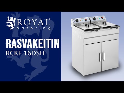 vídeo - Fritadeira elétrica - 2 x 16 l - 400 V - armário