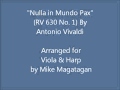 "Nulla in Mundo Pax Sincera" (RV 630 No 1) for ...