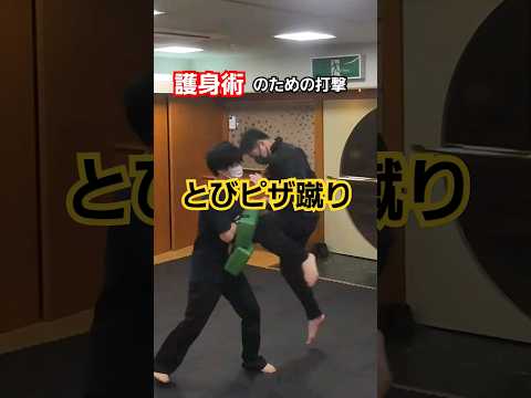【とび膝蹴り】#護身術 #剣護身術 #女性護身術 #護身術教室 #selfdefense #空手 #shorts