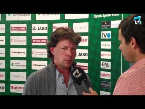 Jeff Saibene vor dem Spiel GC gegen FCSG