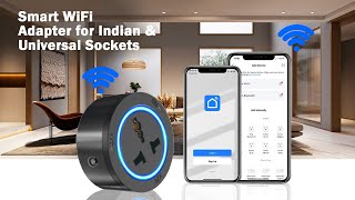 Transform Your Power Tracks! MX Smart WiFi Adapter for Indian & Universal Sockets  Control with Smar