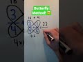 Butterfly Method For Adding Fractions Shorts Math Maths Mathematics Fractions Mathtrick