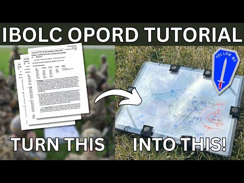 How To Make A OPORD for IBOLC | Army Infantry OPORD & WARNO