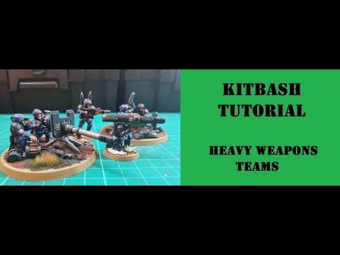 Kitbash tutorial - Save money by turning the Astra Militarum Heavy Weapons kit into 9 models!