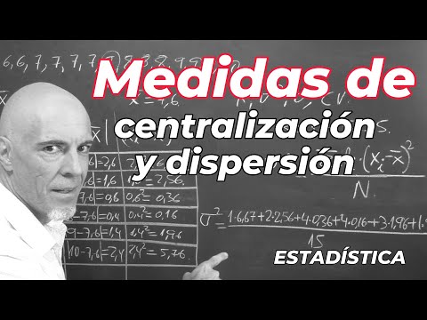 MEDIDAS DE CENTRALIZACIÓN Y DISPERSIÓN. Estadística Básica.