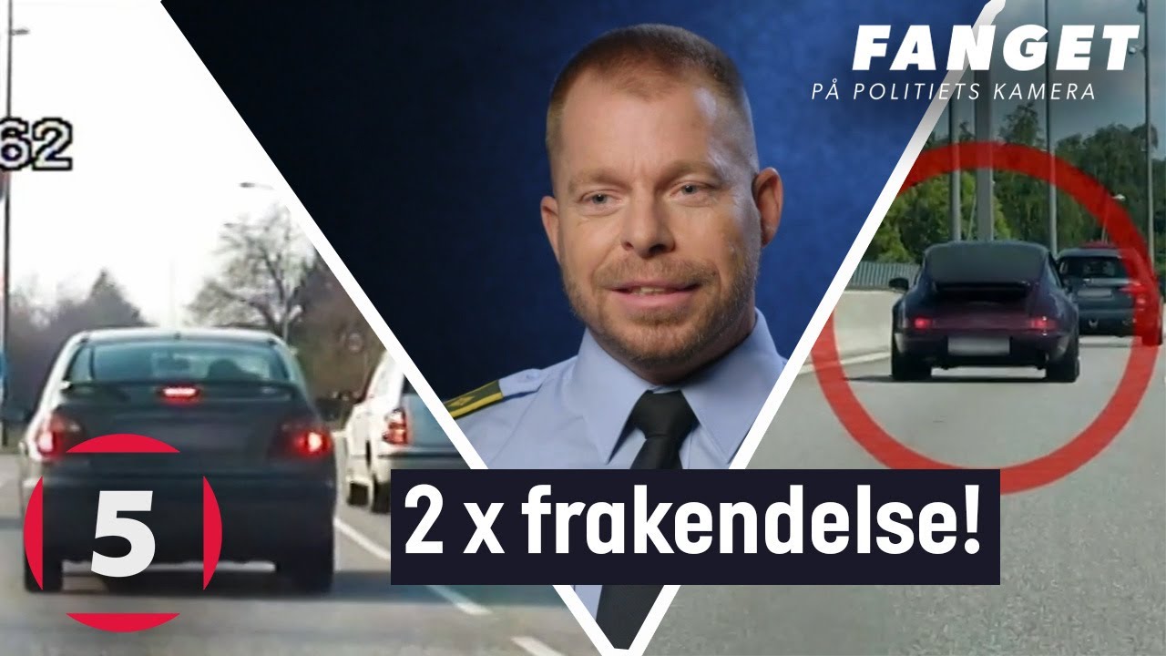 En Porsche og en Renault mister kortet | Fanget På Politiets Kamera | Kanal 5 Danmark