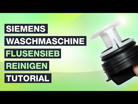 Flusensieb reinigen Siemens Waschmaschine - Anleitung IQ300 und vergleichbare Modelle - Testventure
