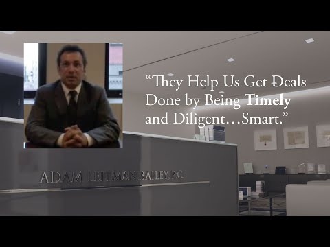 “They Help Us Get Deals Done by Being Timely and Diligent…Smart.” testimonial video thumbnail