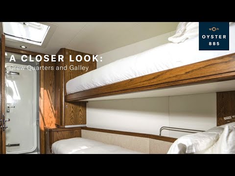 A Closer Look: Oyster 885 Crew Accommodation and Galley | Oyster Yachts