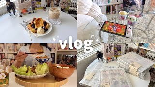 vlog｜溜め込みすぎたグッズ整理をする休日🧹｜6畳の漫画部屋&収納、ゲーム、自炊、グッズ購入品紹介｜社会人オタクの好きなことを満喫する1日🏡🤍