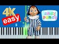 Andy Pandy Theme Song Slow Easy Medium Piano Tutorial 4K