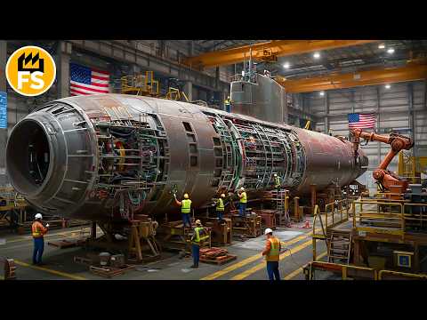How Are Nuclear Submarines Built? A $3 Billion Engineering Marvel! 🚢💰