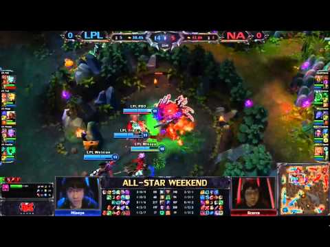 LCS 2013 All-Star 2013 LPL vs NA Epic Saintvicious Baron Steal