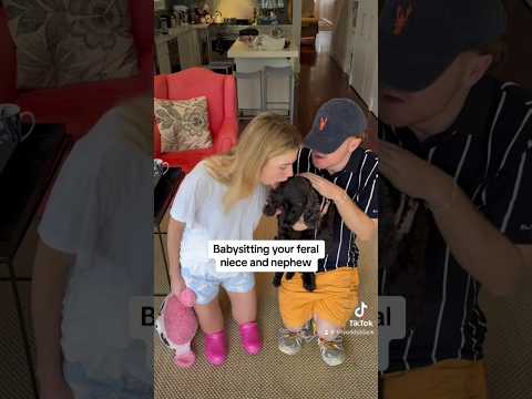 Poor Uncy Kev #babysitting #niece #uncle #nephew #kidsbelike #fyp