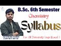 B Sc 6th Semester Chemistry Syllabus NEP Based Syllabus Syllabus For Rmpssu Other University