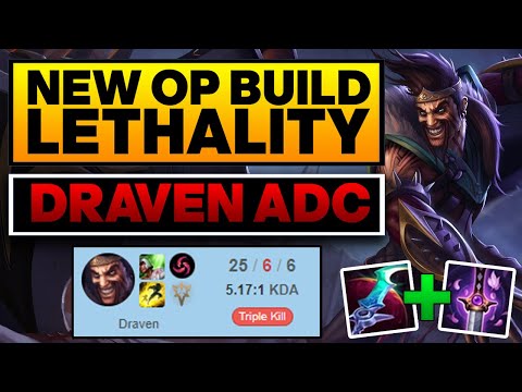 This new lethality Draven build is insanely OP - Draven ADC Gameplay