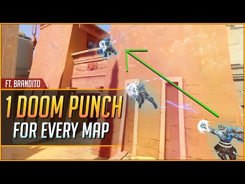 1 DOOMFIST DIAGONAL PUNCH for EVERY MAP ft. Brandito