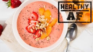 Apricot Strawberry Smoothie bowl l Healthy AF by Tastemade