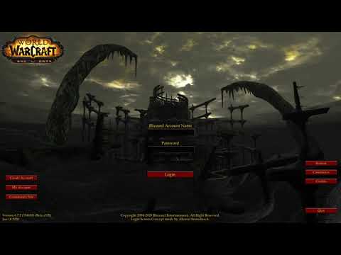 World of Warcraft Login screen concept : Age of Dark
