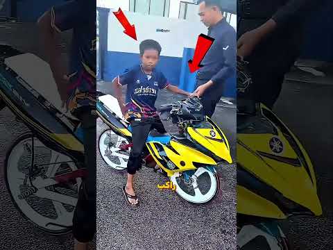 الشرطة مسكت طفل سايق موتوسيكل سوبر بايك بسرعة جنونية! 🏍️🚔 #shorts