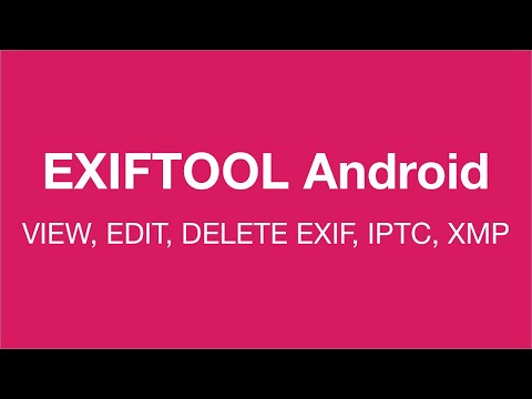 ExifTool for photo and video