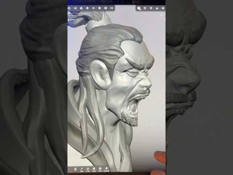 Quick study 3D sculpting in Nomad sculpt on the m2 iPad Pro #3dsculpting #nomadsculpt
