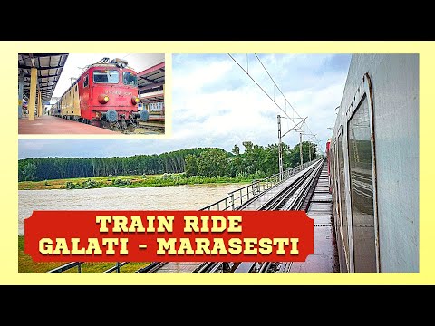 Calatorie cu Trenul prin Ploaie / Rainy Train Ride Galati - Marasesti | Glasul Rotilor [ASMR]