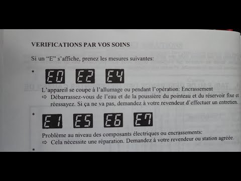 Poêle à pétrole Inverter 3007 encrassé avec Erreur E2