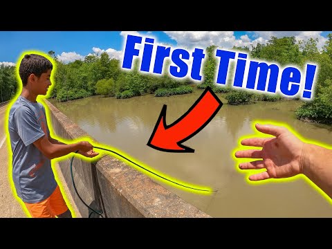 What Will He Find His First Time Magnet Fishing? (Crazy Find)