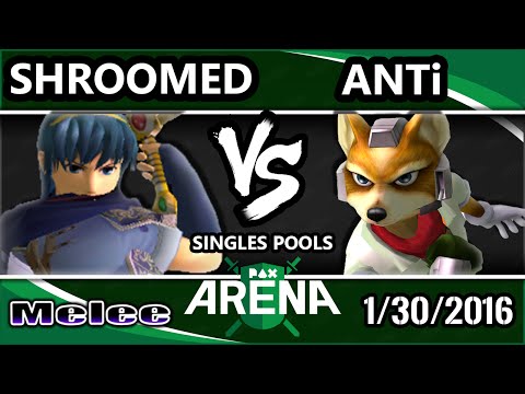 PAX South Arena - DM #THE ANTi (Fox) Vs. WFX | Shroomed (Marth) SSBM Pools WF - Smash Melee