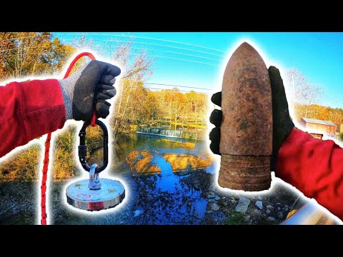 Found Weapon Of Mass Destruction While Magnet Fishing! (Military Base)