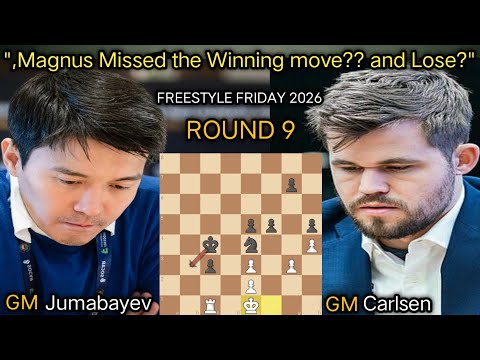 Rinat Jumabayev VS Magnus Carlsen | Freestyle Friday 2026 | Round 9