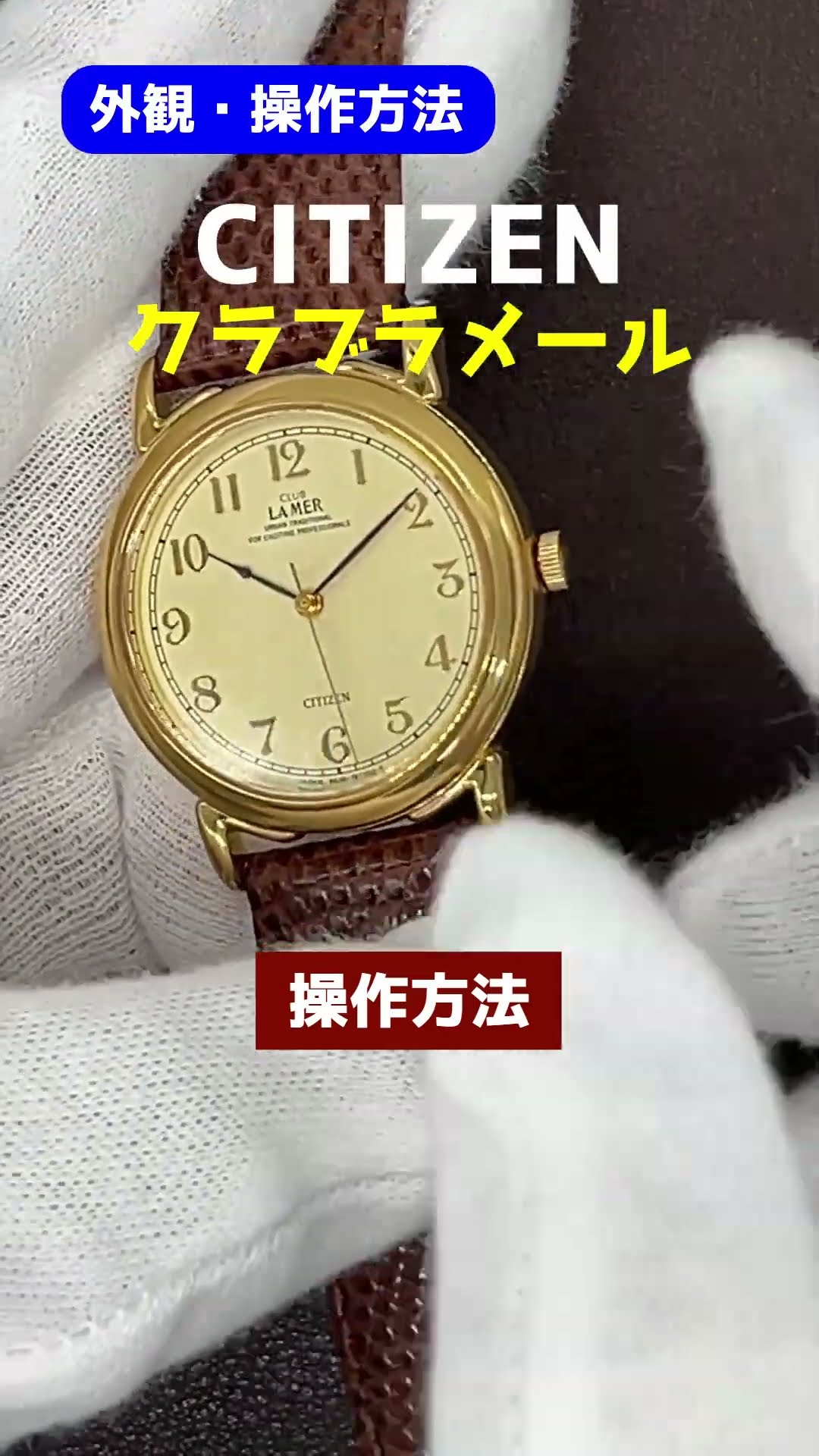 Ⴤ1310 極美品ꕤCITIZEN CLUB LA MER 腕時計 シチズン、手の届く機械式時計「クラブ・ラ・メール」から35周年