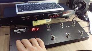 Video thumbnail for GCX Voodoo Lab and RJM Mastermind Midi Foot Controller by Evandro Cemin
